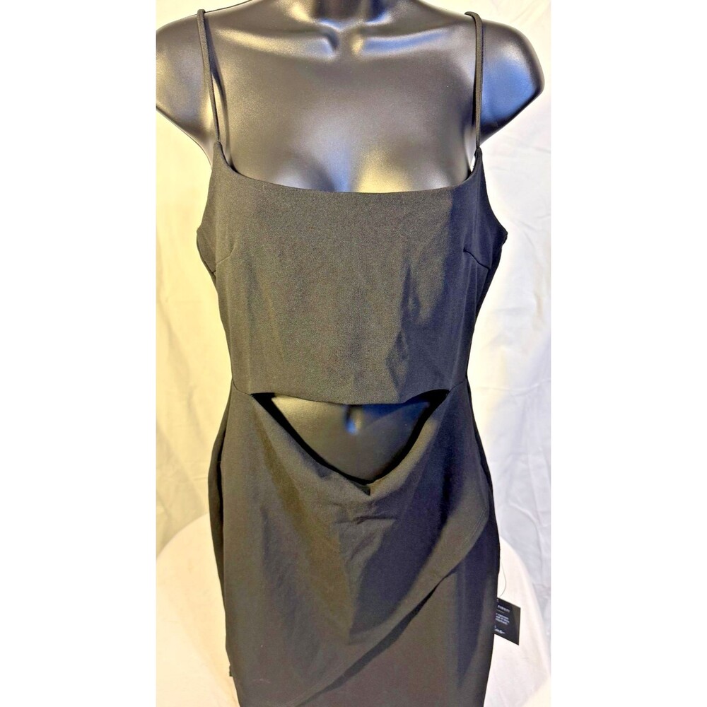 New Lulus Little Black Party Dress Goth Emo Whimsygoth Women's Large Cutout Mini